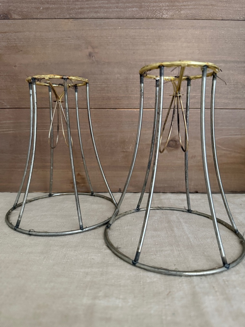 VTG | Old Wire Lampshades -2pcs